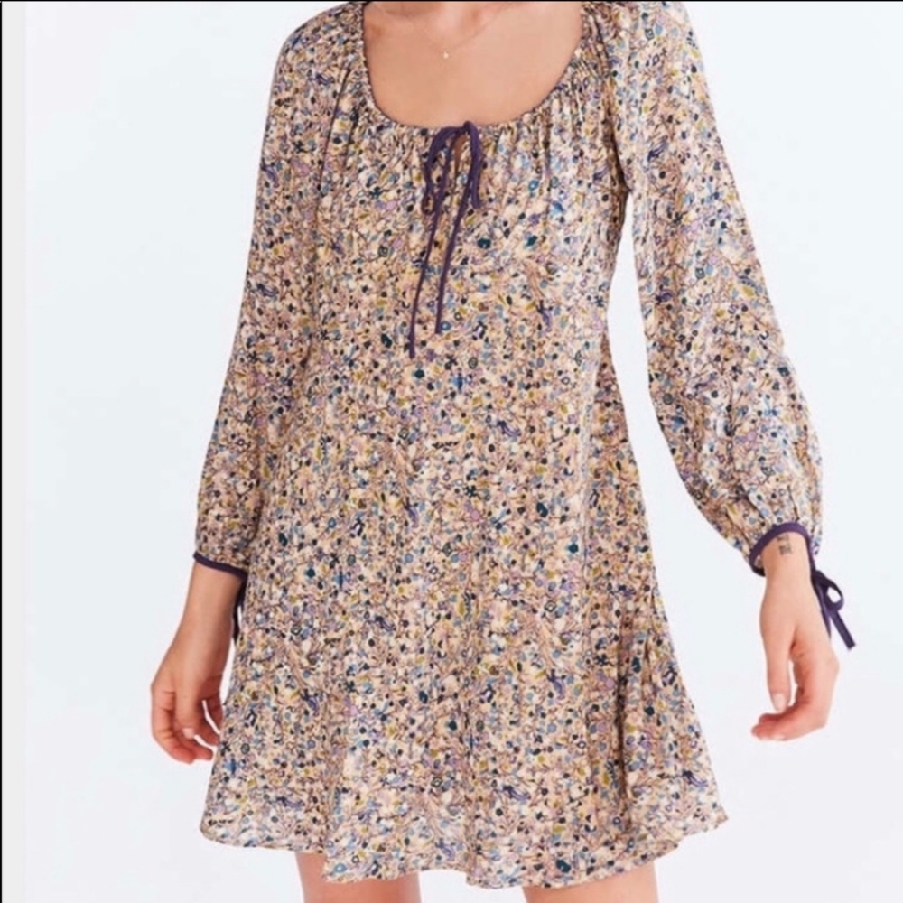 UO Floral Peasant Dress
